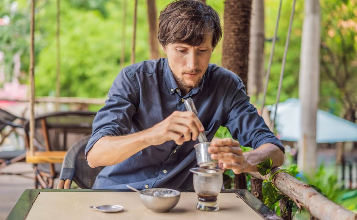 Using a phin filter brings a uniquely Vietnamese twist to your Americano.